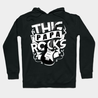 'This Papa Rocks' Cool Rock n Roll Father's Day Gift Hoodie